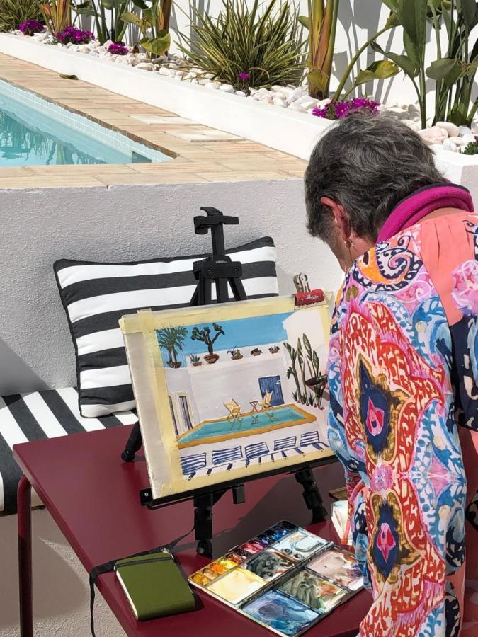 Casa Rosa Villa With Pool In Olhao Centre エクステリア 写真